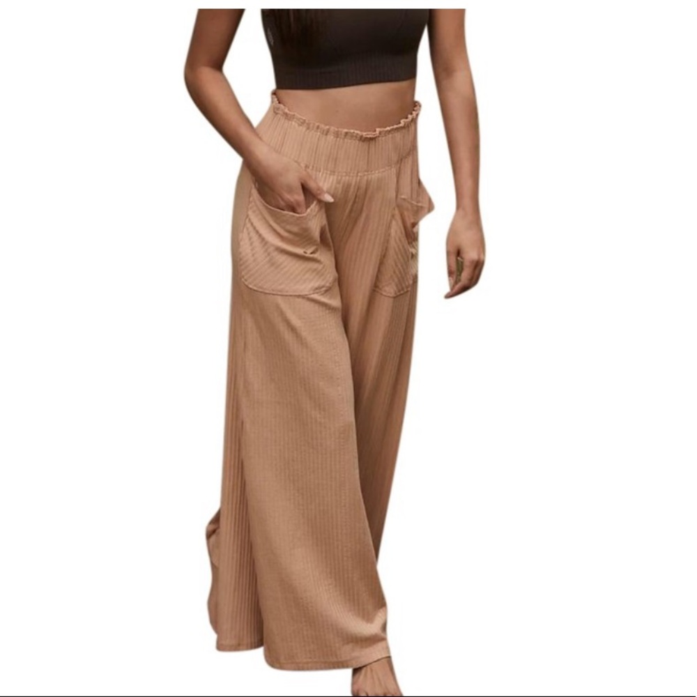 Blissed Out Wide-Leg Pants - Color: Serenity